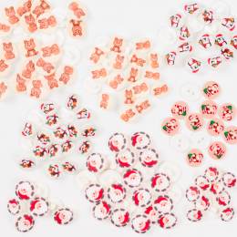 Lot de 120 boutons minimum - motifs diff&eacute;rents par sachets - 399