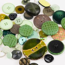 Lot boutons vert - 399