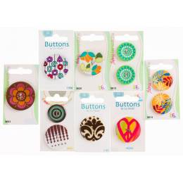 Assortiment de 15 cartes de boutons - 399