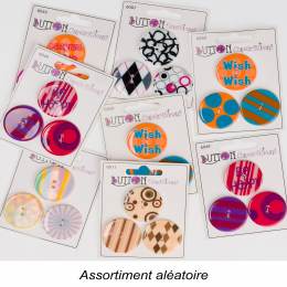 Assortiment de 8 cartes de boutons - 399