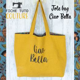 10 fiches tuto tote bag "Ciao Bella" - 399