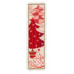 Kit marque-page sapins de Noël rouges - 4
