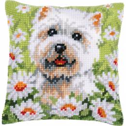 Kit coussin Vervaco au point de croix Chien - 4