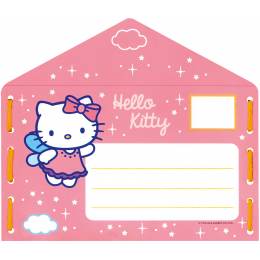 Kit carte à broder hello kitty arc-en-ciel lot d 5 - 4