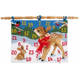 Kit calendrier de l'avent au point de croix bambi - 4