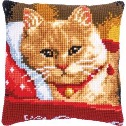 Kit coussin au point de croix chat - 4