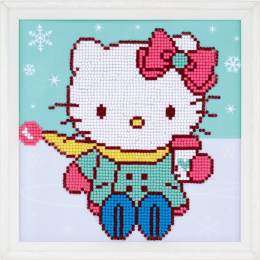kit Diamond painting Hello Kitty neige 22x22 cm - 4