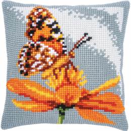 Kit coussin au point de croix papillon - 4