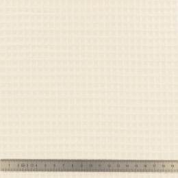 Coupon nid d'abeille bio écru - 401