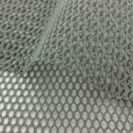 Tissu filet coton bio gris - 401