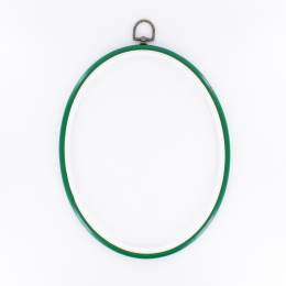 Cercle à broder plastique cm vert - 406