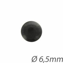 Boutons yeux noirs boule 6,5mm - 408