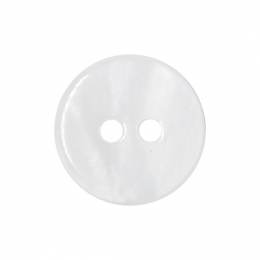 Boutons nacre river shell 12mm blanc - 408