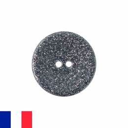Bouton nacre river shell 15mm bleu - 408