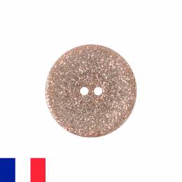Bouton nacre river shell 15mm rose - 408
