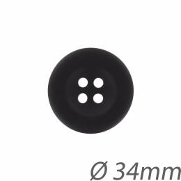 Bouton couture noir manteau 34mm - 408