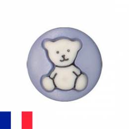 Bouton enfant ours gravé - 408