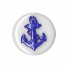 Bouton ancre marine - 408