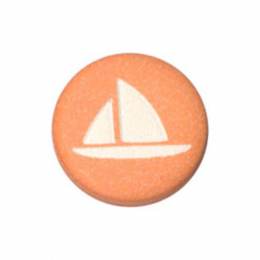 Bouton enfant dessin bateau - 408