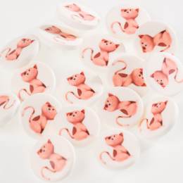 Bouton enfant chat - 408