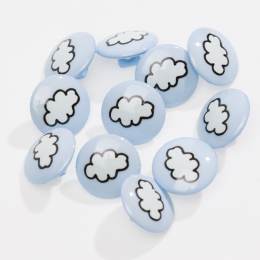 Bouton enfant nuage &agrave; queue - 408