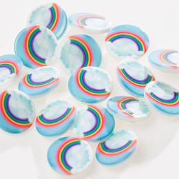 Bouton enfant arc en ciel - 408