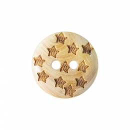 Bouton bois étoile - 408