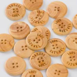 Bouton bois buis - 408
