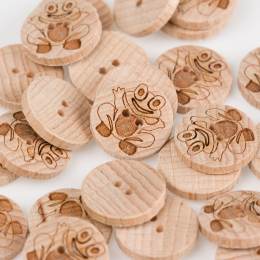 Bouton bois grenouille - 408