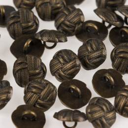 Bouton métal type noeud à queue - 408