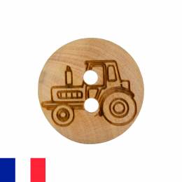 Bouton bois tracteur - 408