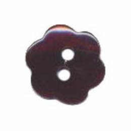 Bouton noir nacre fleur - 408