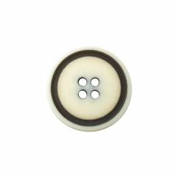 Bouton noir bicolore - 408