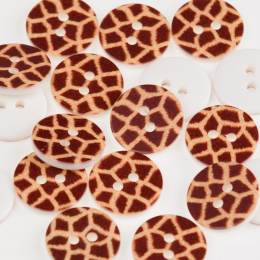 Bouton imprim&eacute; girafe - 408