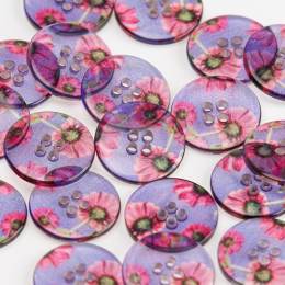 Bouton translucide &agrave; trous - 408