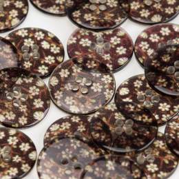 Bouton translucide &agrave; trous - 408