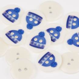 Bouton bonnet à pompon - 408