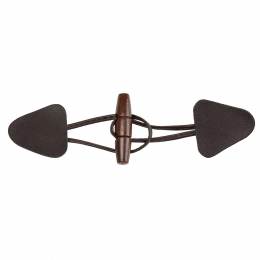 Brandebourg imitation cuir b&ucirc;chette de 45mm marron - 408