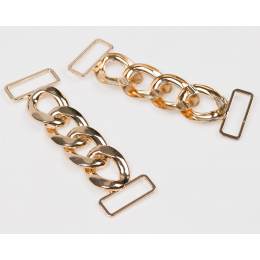 Agrafe v&ecirc;tement chainette dor&eacute;e - 408