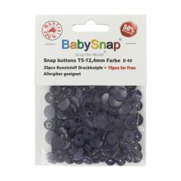 Bouton pression plastique BabySnap® rond violet - 408
