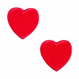 Thermocollant et autocollant Mini c�urs rougex2 - 408