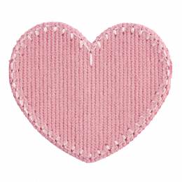 Thermocollant C�ur velour rose - 408