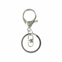 Porte-clés nikelé H: 6,7 cm - 408