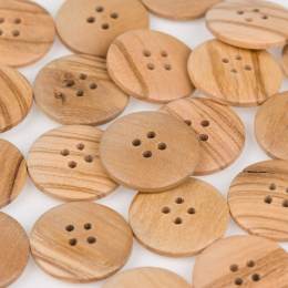 Boutons bois à trous - 408