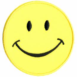 Thermocollant smile jaune 7,5 x 7,5 cm - 408