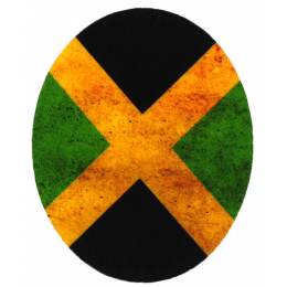 Coude drapeau jamaika 10 x 8 cm - 408