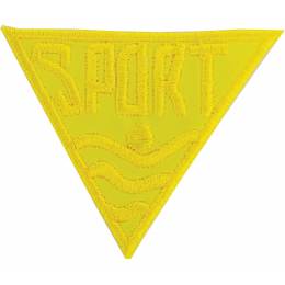 Thermocollant triangle sport jaune 3,5 x 3 cm - 408