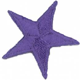 Thermocollant étoile broderie violette 3 x 3cm - 408