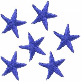 Mini étoiles thermocollantes bleu 1,2cm X 1,2cm - 408