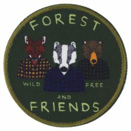 Thermocollant et autocollant forest friends - 408
